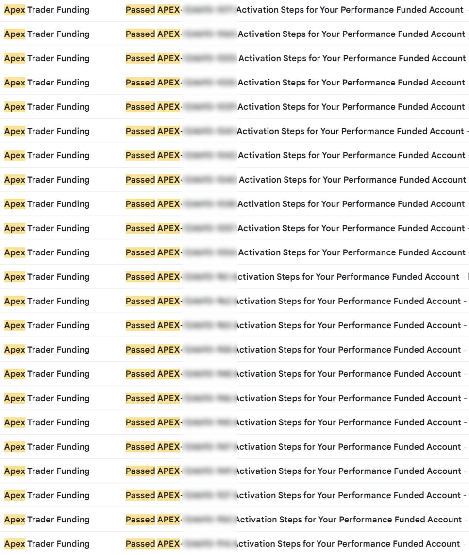 25+ funded accounts passed
